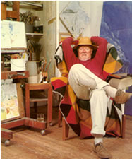 Jeffery Camp in his Studio