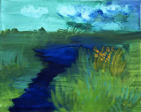 Schilflandschaft by Rainer Fetting