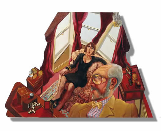 "The red lounge"