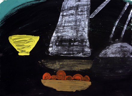 'Lamp and Yellow Bowl'