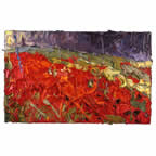 "Poppy Field in Wind and Rain, St. Margaret’s" by GEORGE ROWLETT