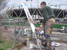  GEORGE ROWLETT at the Olympic site