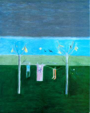'WINTER WASHING LINE MONTECASTELLI' by Craigie Aitchison