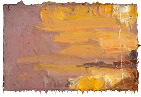 'Wintery Sun over Walmer Beach' by George Rowlett