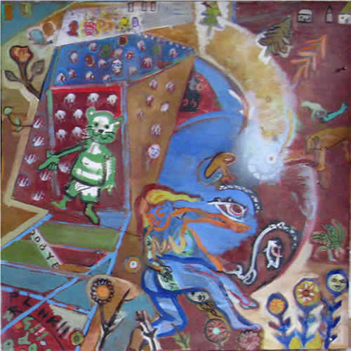 detail from: "descent from plant life" by PAUL GOPAL-CHOWDHURY