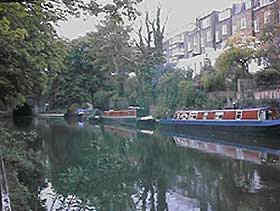 along the towpath